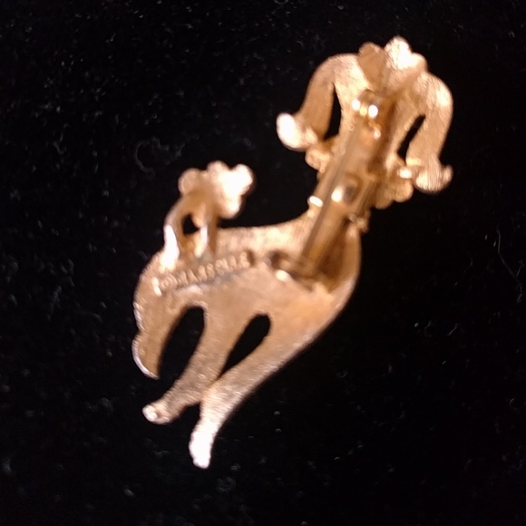 Mamselle Jewelry Vtg Signature Mamselle Gold Poodle Brooch 6ties